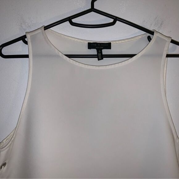 Rag & Bone White Eliza Lace Up Sides Tank Tunic S - Picture 6 of 6